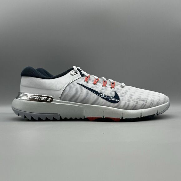 Nike Free Golf Mens Size 9 Pure Platinum Armory Navy Wolf Grey Chrome FZ8795-001 main image 8